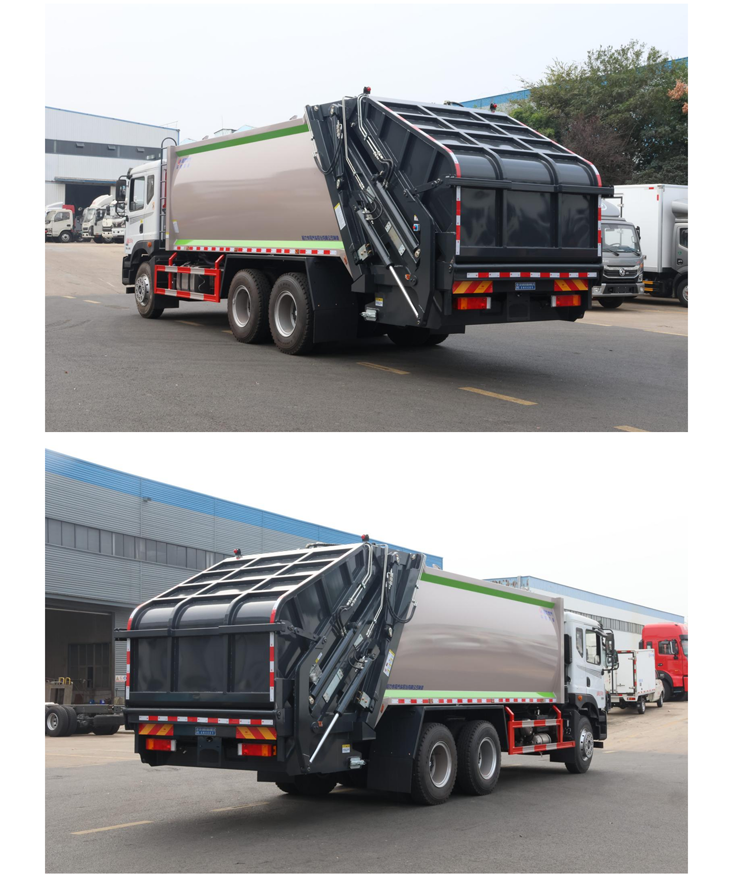 东风华神T5后双桥压缩垃圾车