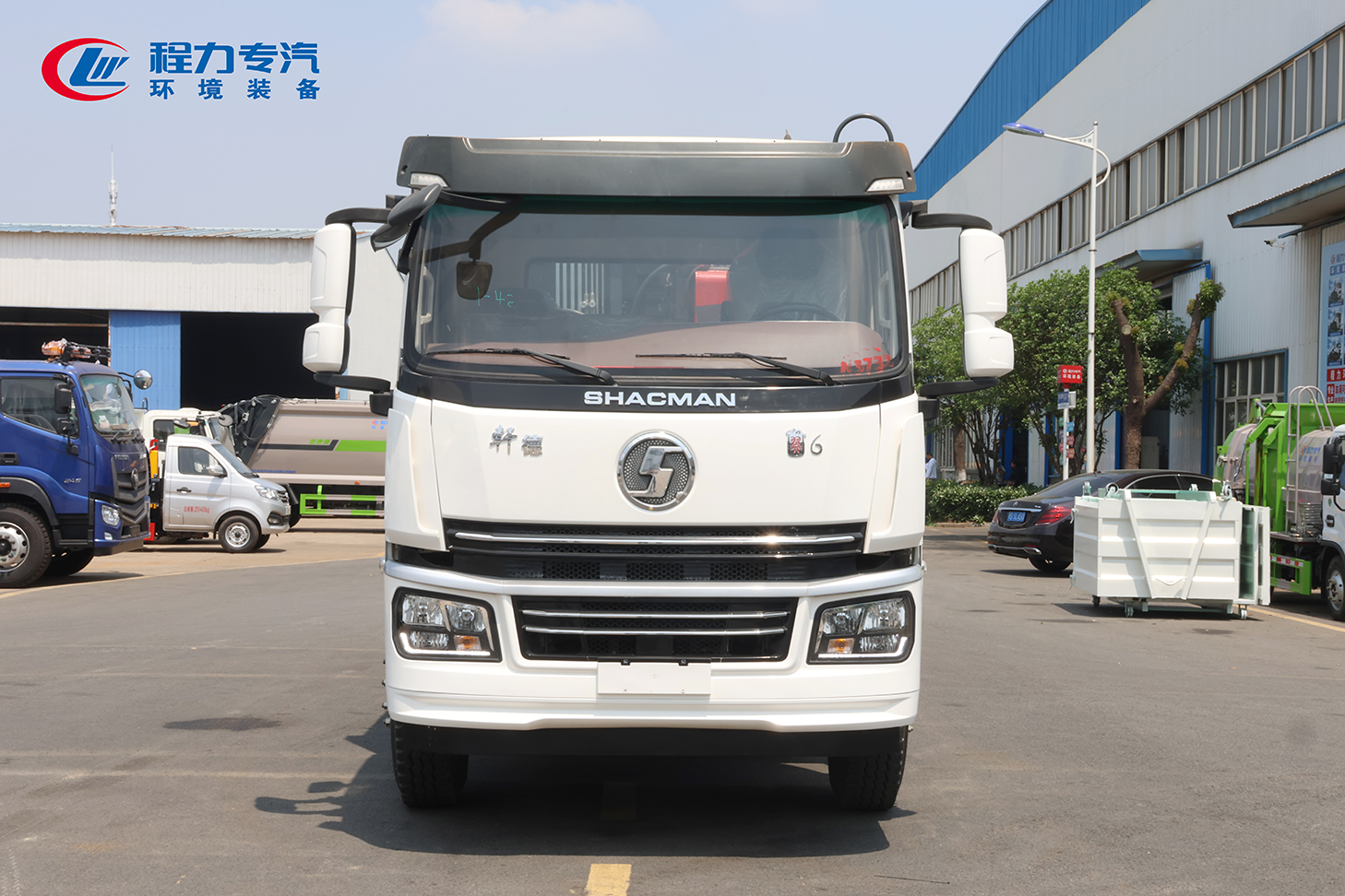 陕汽轩德翼6后双桥压缩垃圾车