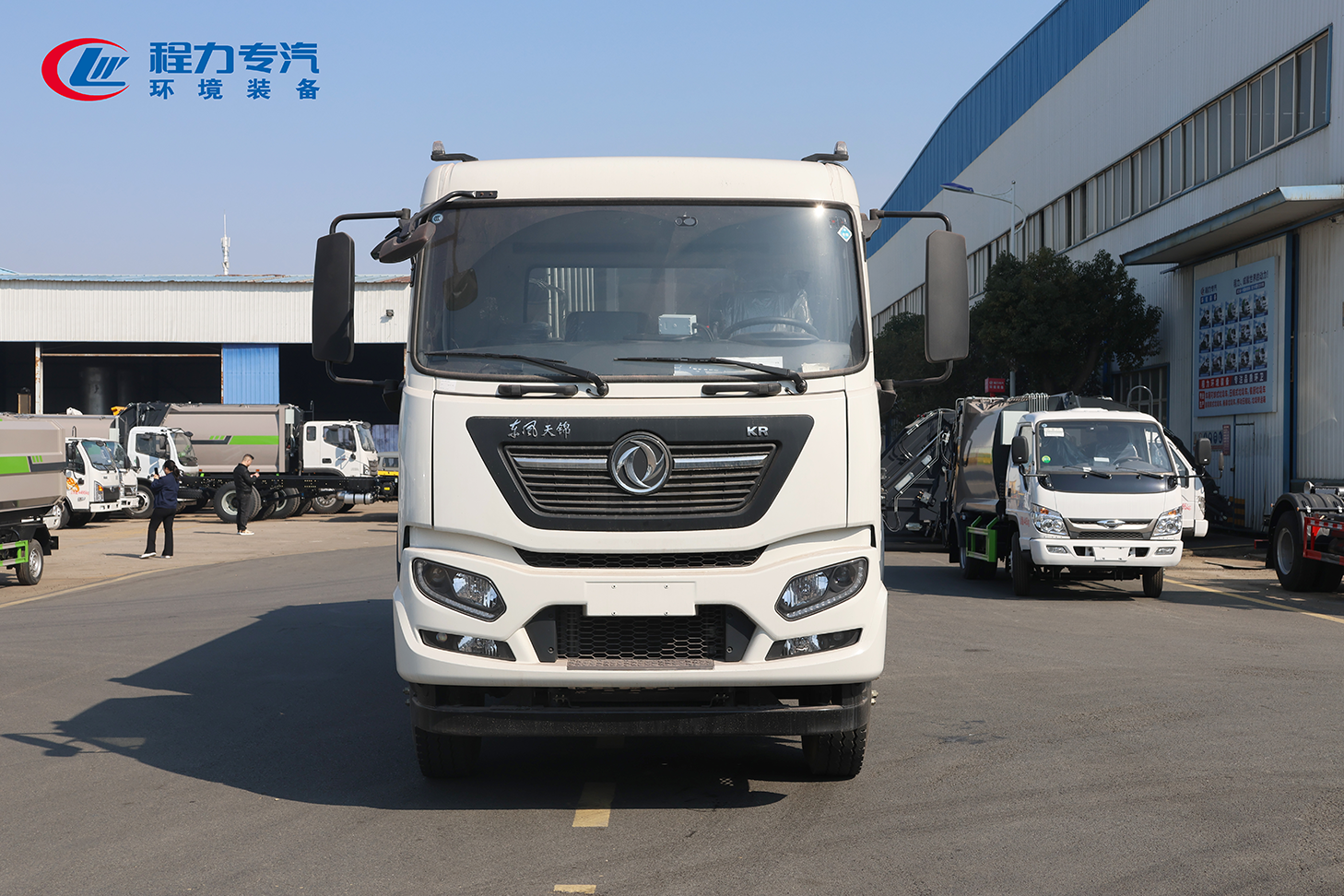 东风天锦后双桥压缩垃圾车